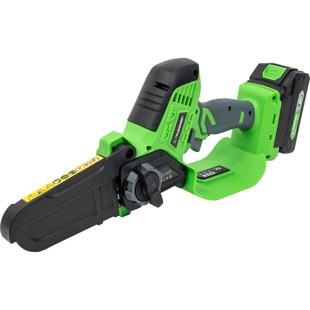 Изображение товара Аккумуляторная цепная пила с АКБ и ЗУ TRUEGREEN TG8J123W