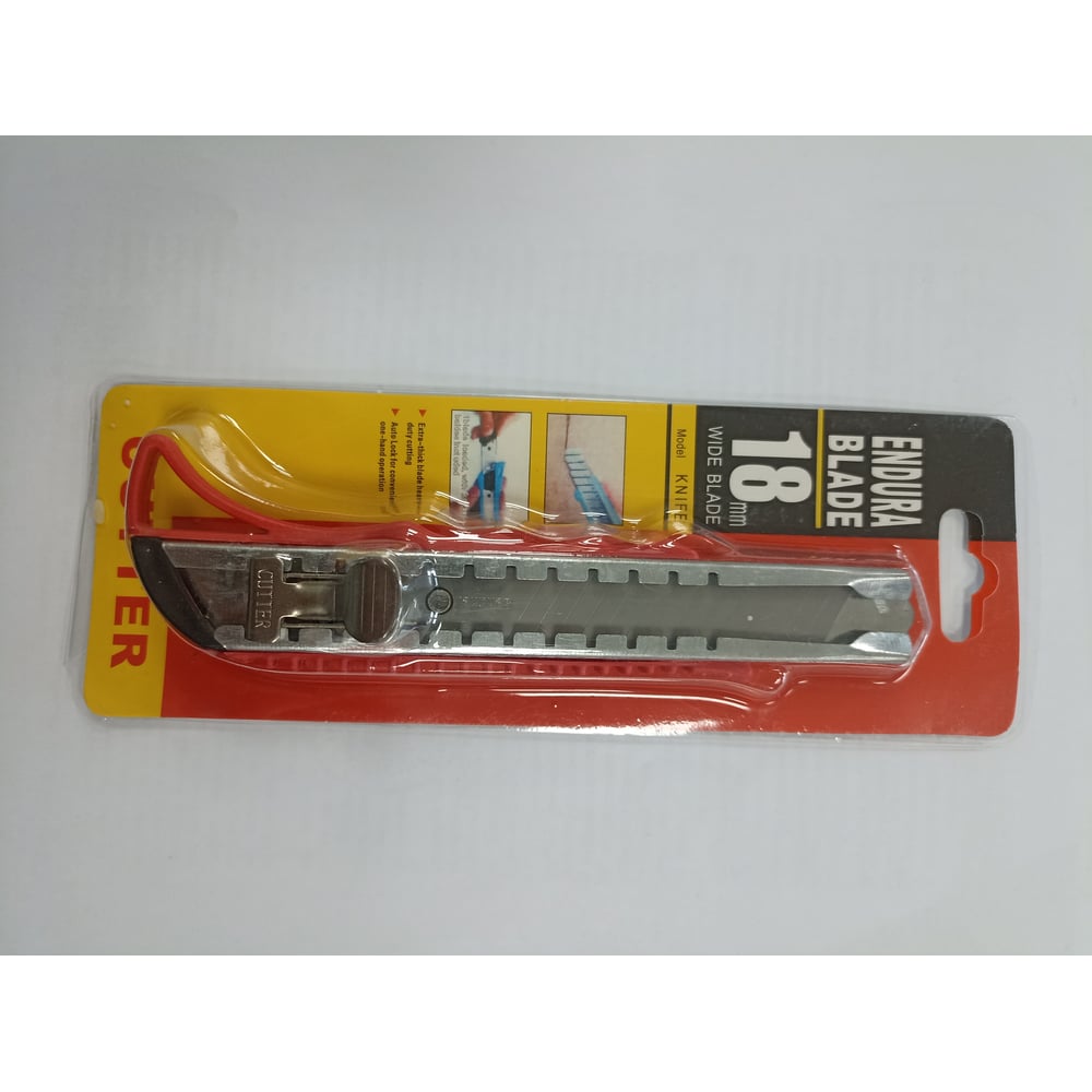 Изображение товара Нож Admiral Stars ЭКОНОМ 18 мм Выдвижной, пластиковый корпус