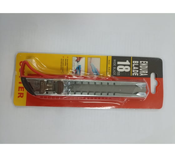 Изображение товара Нож Admiral Stars ЭКОНОМ 18 мм пластиковый корпус с металл зажимом уп/1шт ящ/400шт ЦБ-10003853