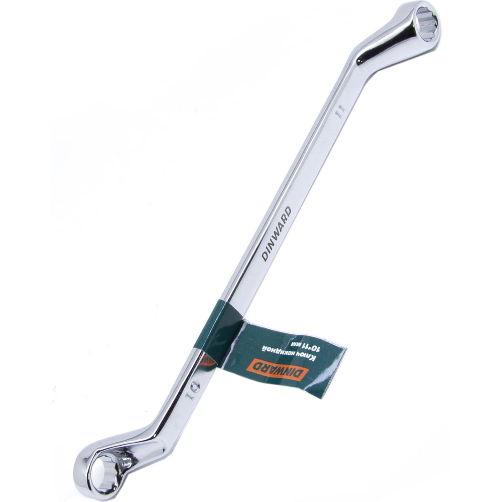 Изображение товара Ключ накидной DINWARD 10х11 мм, CrV, эллиптическая форма 746095v