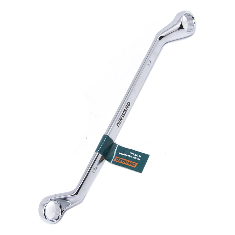 Изображение товара Ключ DINWARD 746098v CrV 16/17 мм эллиптический