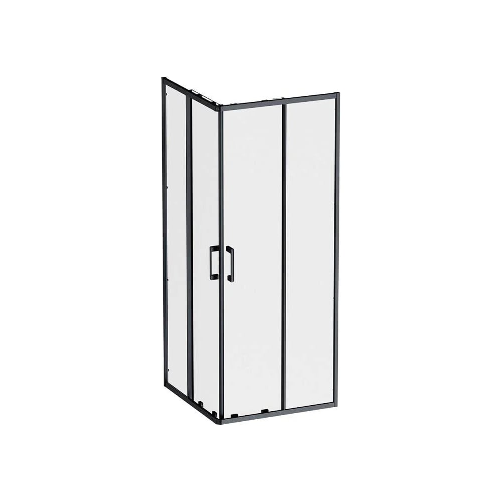 Изображение товара Душевое ограждение AM.PM Above 80x80 Раздвижные двери Черный матовый профиль