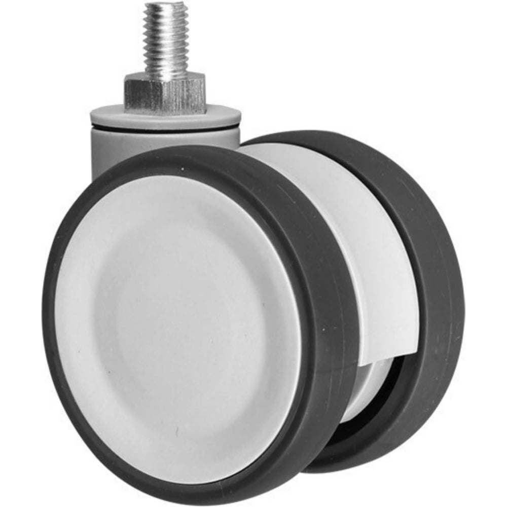 Изображение товара Колесо мебельное поворотное Rmeist IUL 075 PJP3 D12 75 мм, стержень с резьбой М10 мм, 1 шт. RM00000001ВИ