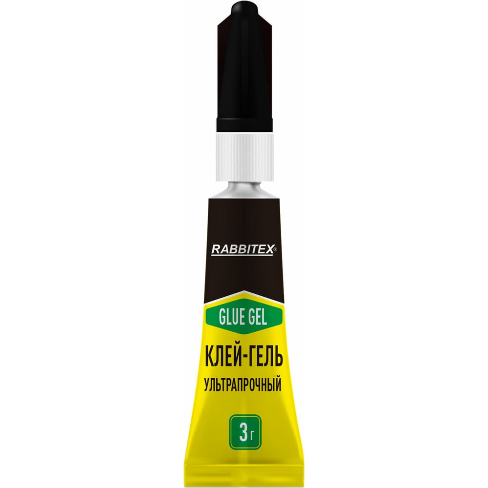 Изображение товара Клей-гель RABBITEX УЛЬТРАПРОЧНЫЙ: мгновенное схватывание, 3 г