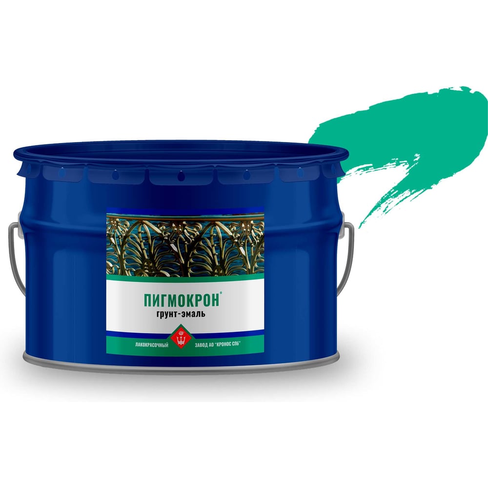 Изображение товара Грунт-эмаль Pantone 339C Зеленый можжевельник 10 кг - быстросохнущая алкидно-пентафталевая