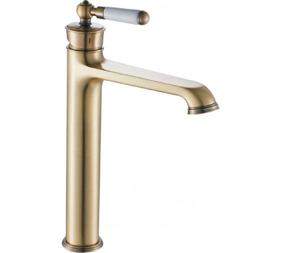 Изображение товара Смеситель для раковины OUTE с белой керамической ручкой, из латуни, бронза T10701Q-1