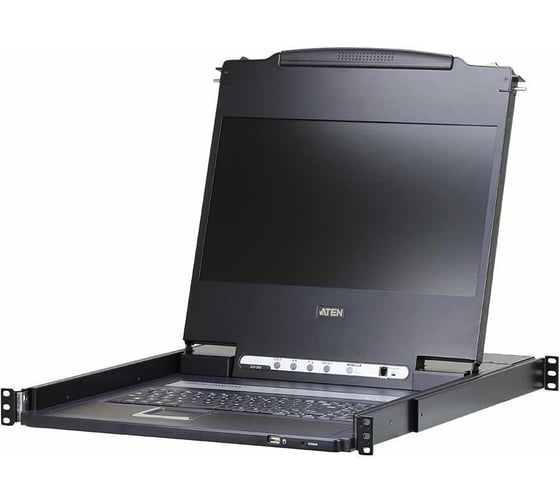 Изображение товара Консоль KVM ATEN 19, VGA/DVI/HDMI+KBD+MOUSE+SPEAKER USB, с KVM-шнуром USB 1.8м, LCD/ЖК экран 17.3 CL6700MW-ATA-RG