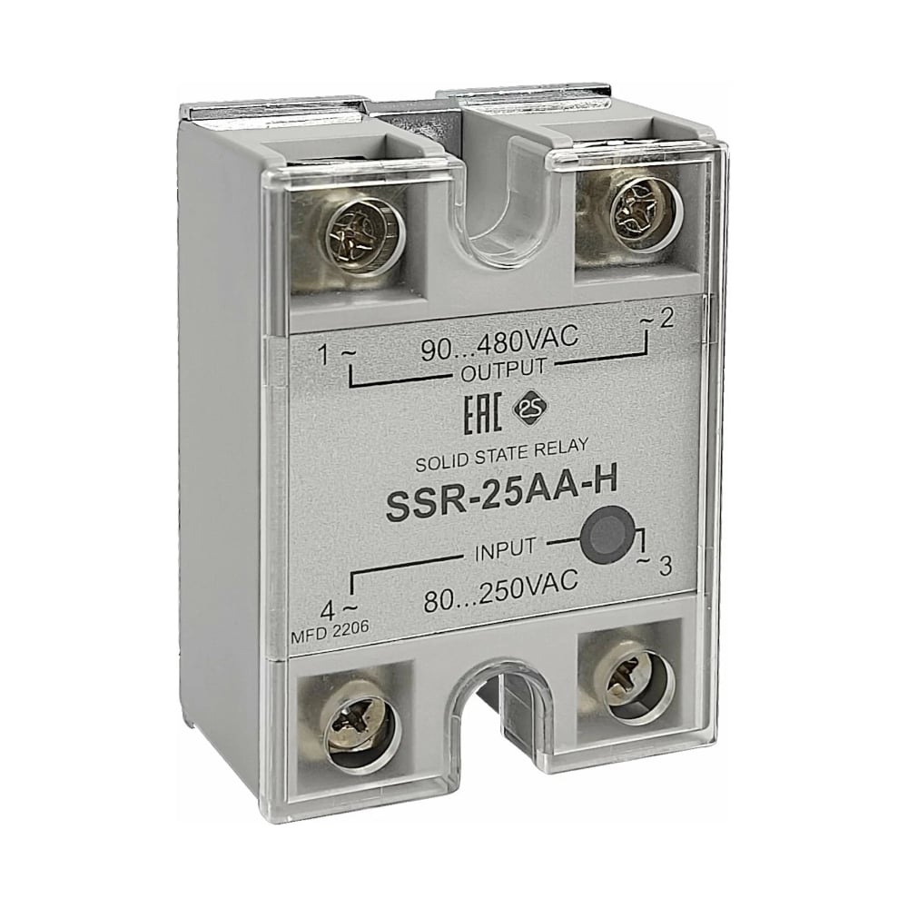 Изображение товара Твердотельное реле KRAFTAIR  SSR-25АA-H