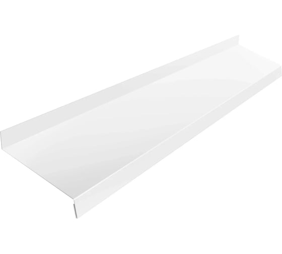 Изображение товара Комплект отливов простых Grand Line 250 0,45 PE-f RAL 9003 1,25м (3шт) 792019