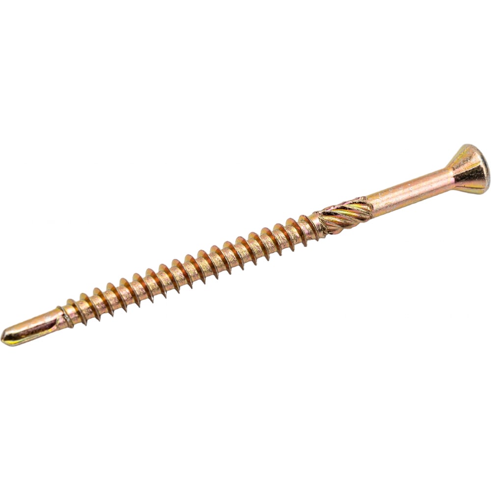 Изображение товара Саморез для паркета HIMTEX 3,2×40 ТХ10 с сверлом, желтый цинк