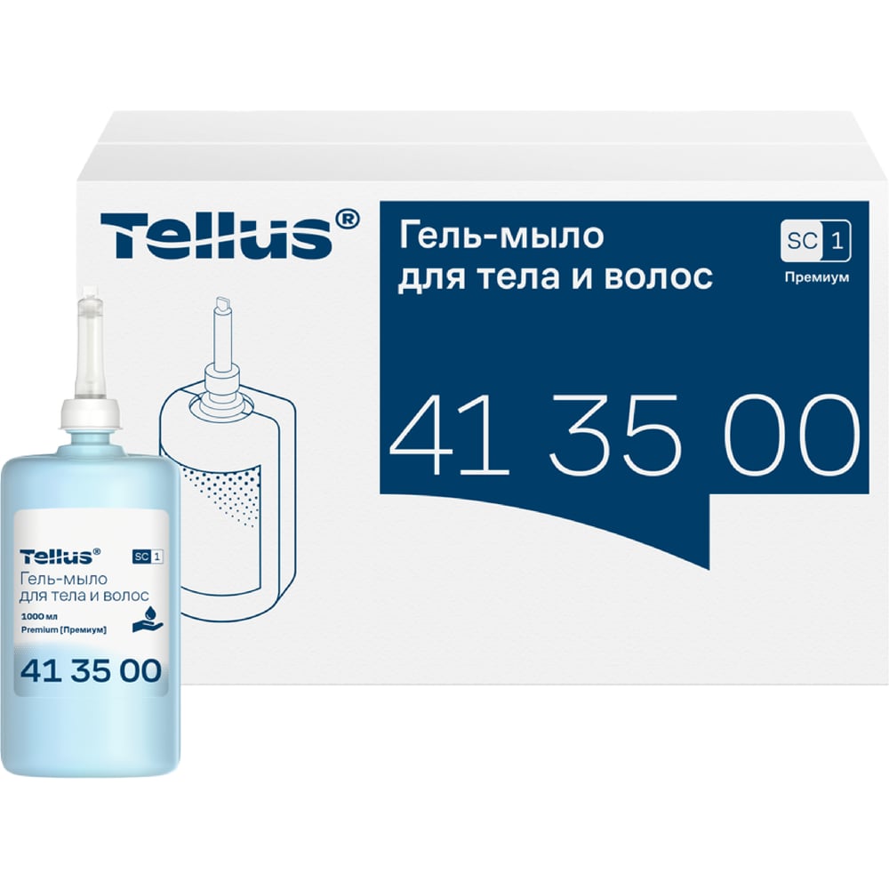 Изображение товара Гель-мыло для тела и волос Tellus категория качества Премиум, 1000 мл 413500 Изображение товара Гель-мыло для тела и волос Tellus категория качества Премиум, 1000 мл 413500