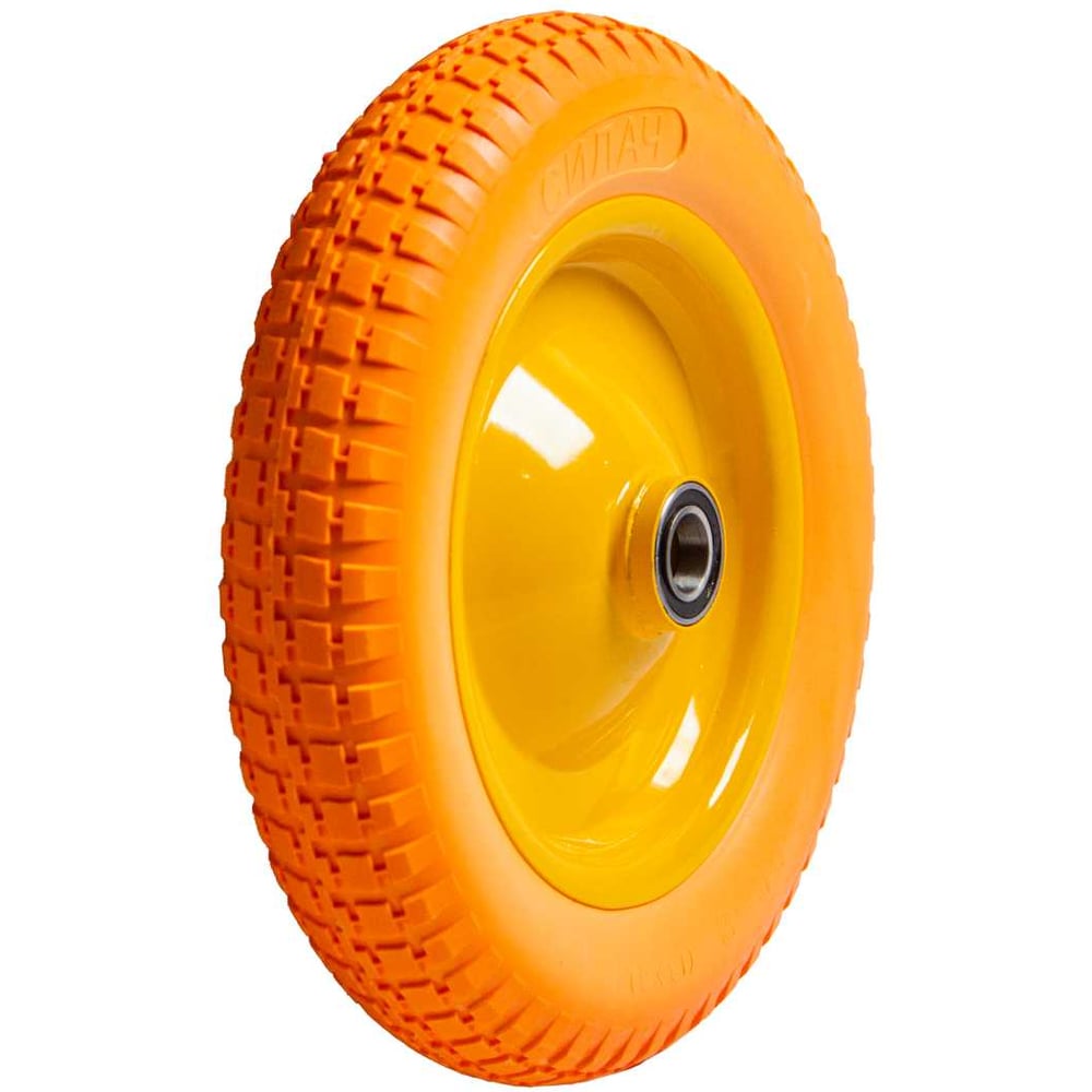 Изображение товара Колесо к тачке ПОЛИУРЕТАНОВОЕ СИЛАЧ 3.00/3.25-8 ,25 мм (5/90) 024681