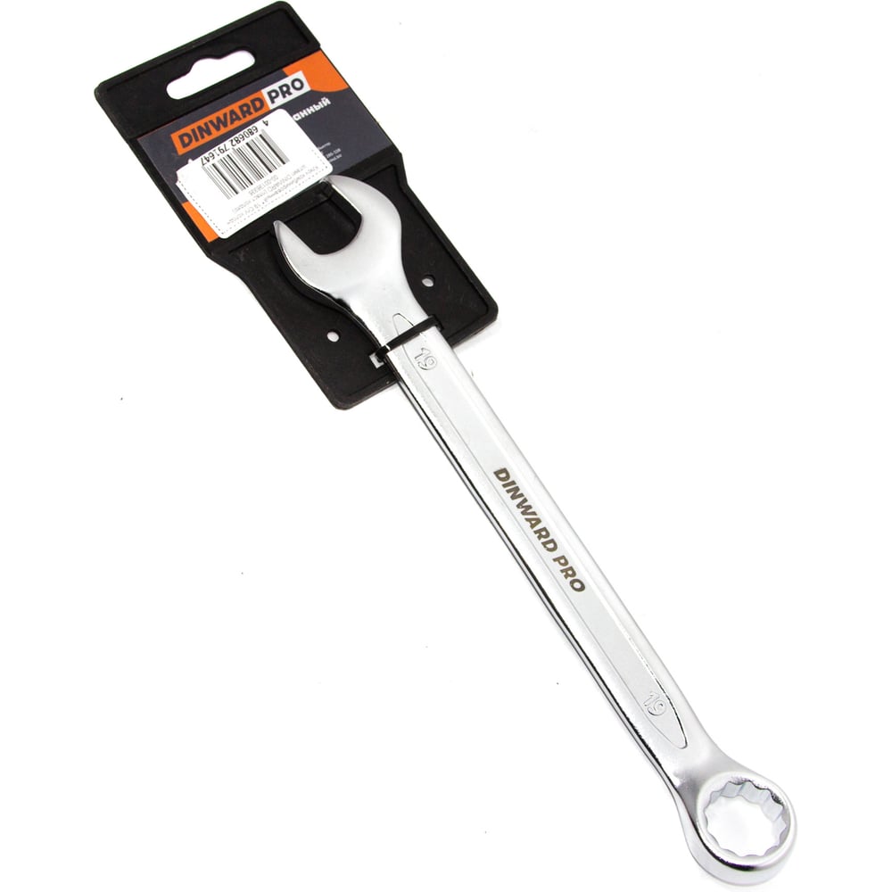 Изображение товара Ключ комбинированный DINWARD * 19 CrV холодн штамп (пласт.холдер) 746072v