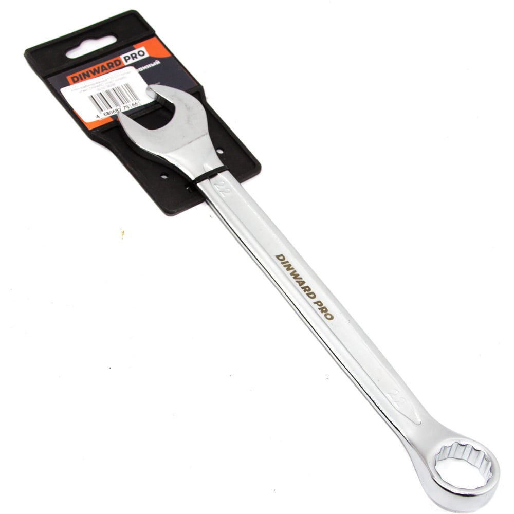 Изображение товара Ключ комбинированный DINWARD * 22 CrV холодн штамп (пласт.холдер) 746076v