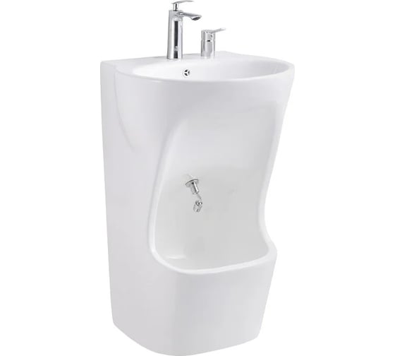 Изображение товара Раковина керамическая для омовения Santi Line  напольная, моноблок (аксессуары в комплекте) SL-4030