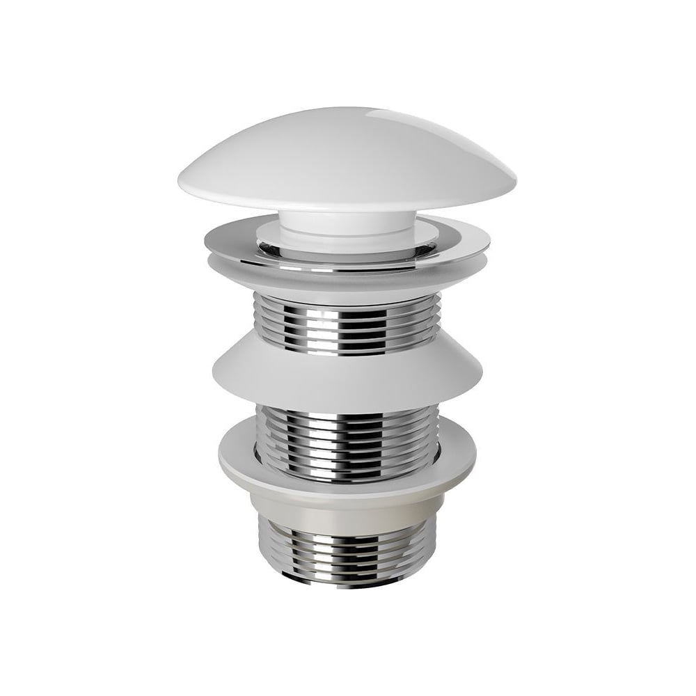 Изображение товара Донный клапан керамический AQUEDUTO RALO Push-Open, белый глянцевый RAL0110