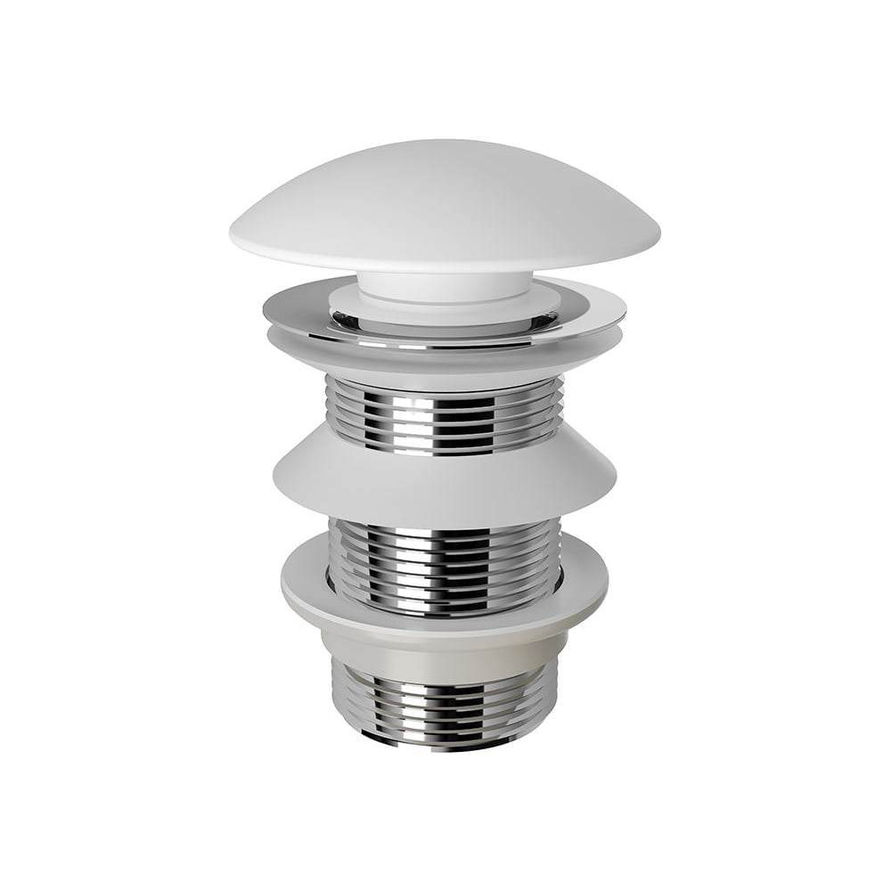 Изображение товара Донный клапан керамический AQUEDUTO RALO Push-Open, белый матовый RAL0120