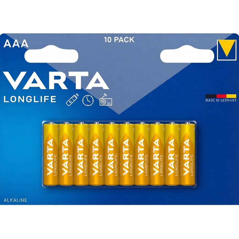 Изображение товара Батарейки [Varta] LR03/AAA LONG LIFE 1.5В (10 шт) BL10