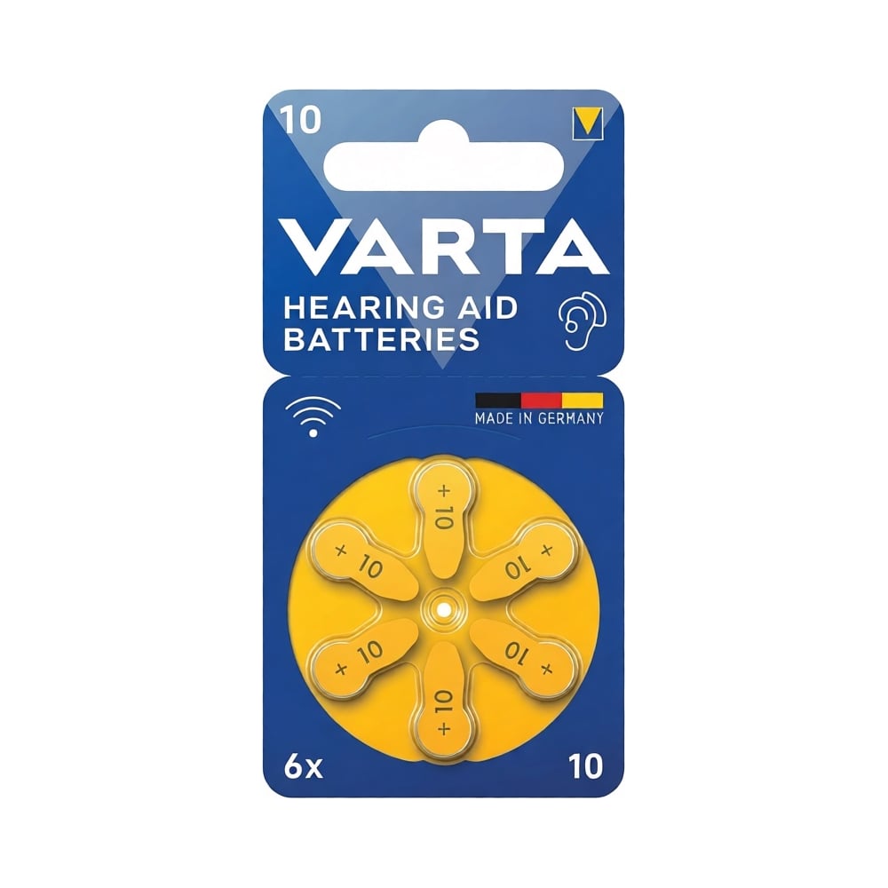 Изображение товара Батарейка Varta Hearing Aid Batteries 10, Bli 6 24610101416 RPL00645