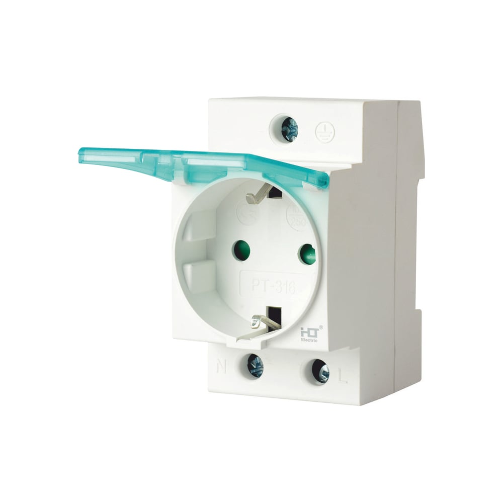 Изображение товара Розетка на дин-рейку HLT РД-316 16А с защитной крышкой