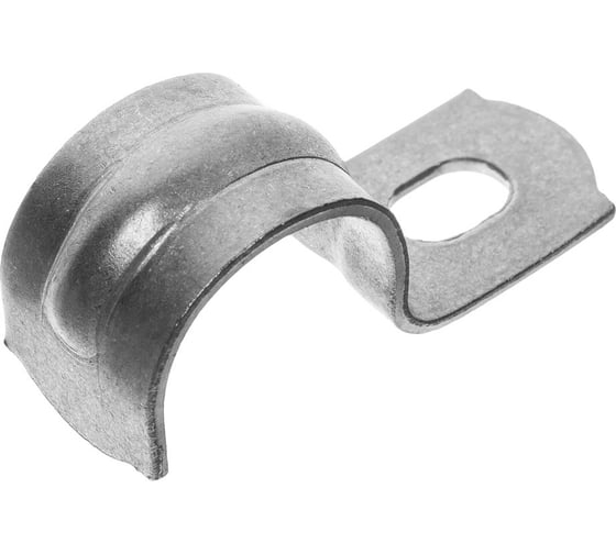 Изображение товара Металлическая однолапковая скоба Промрукав СМО d21-22 мм, отв. D6,5 мм, 100 шт. PR08.3744