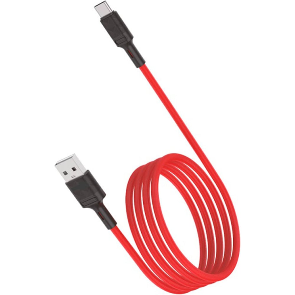 Изображение товара Кабель ОФИСМАГ USB-Type-C, 1 м, vixion PRO VX-07c, для зарядки и передачи данных, красный, 01239 514408