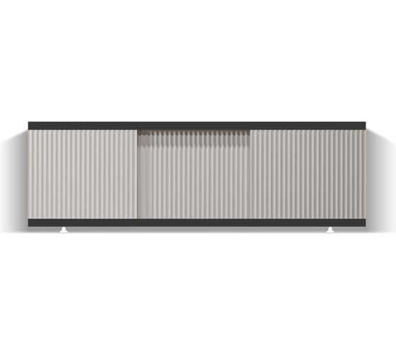 Изображение товара Экран под ванну Alavann МДФ Alt Black 1,7 Фрезеровка волна, бежевый ALV1203008