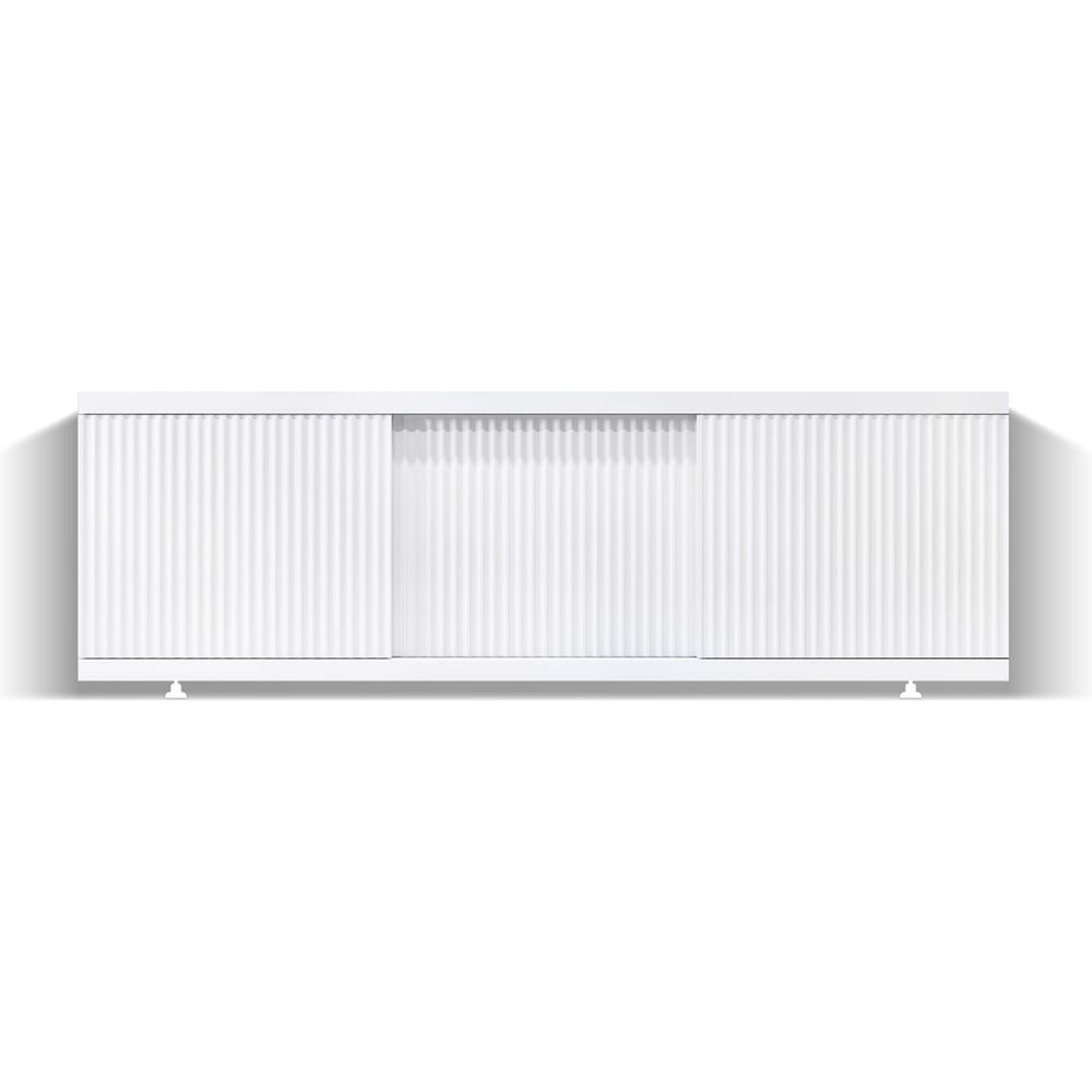 Изображение товара Экран под ванну Alavann Alt 1,5 Фрезеровка волна Белый