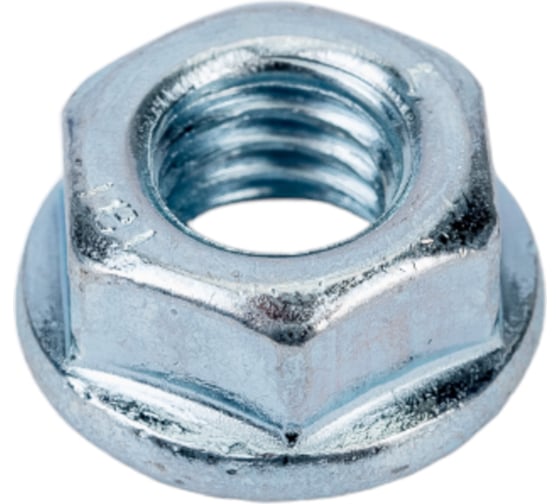 Изображение товара Гайка с насечкой, препятствующей откручиванию Промрукав оцинкованная, М6, DIN 6923, 100 шт. PR08.2366