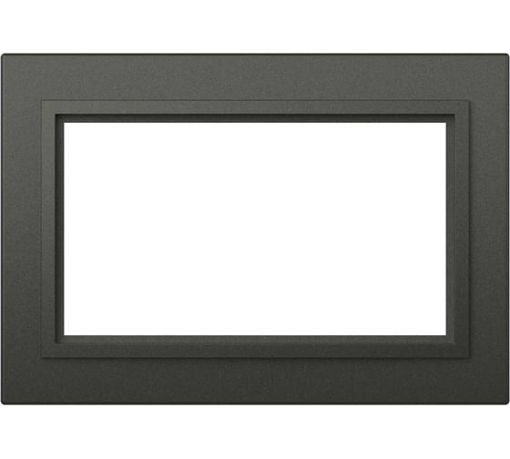 Изображение товара Рамка для двойной розетки без заземления ELBI Zena дымчатый, 12 шт 608-011100-908