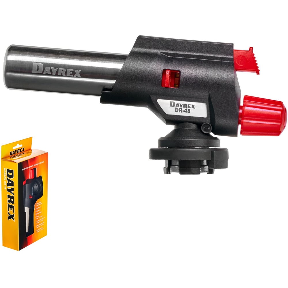 Изображение товара Газовая горелка с пьезо-поджигом DAYREX 48 629967 компактная и надежная