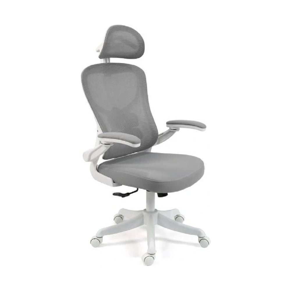 Изображение товара Офисное поворотное кресло KSG Kingstyle FK-25 Fendi White серый KS-001136