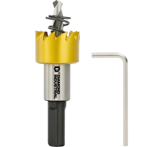 Изображение товара Коронка по металлу Diamond Industrial 20 мм универсальная М2 HSS-TIN DIDHSST20