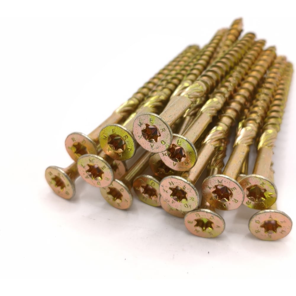 Изображение товара Шуруп конструкционный самонарезающий для дерева Крепстор 8х120 потай, 10 шт. 4665317062958