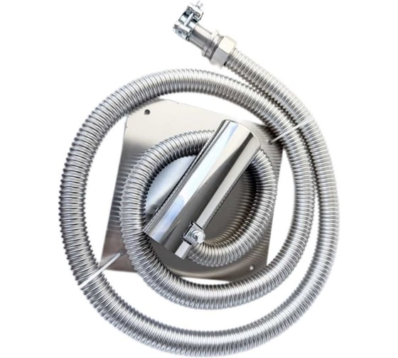 Изображение товара Система отвода выхлопных газов генератора STACORT 2м, на патрубок 35мм, под адаптер до 35мм, с насадкой SOVG35N-35-2