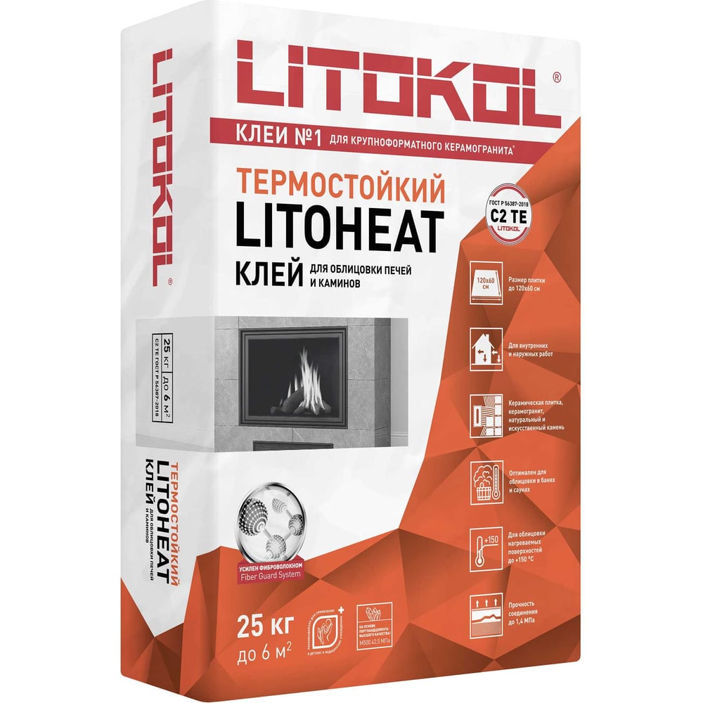 Изображение товара Клеевая смесь LITOKOL LITOHEAT (25kg bag) 511990002