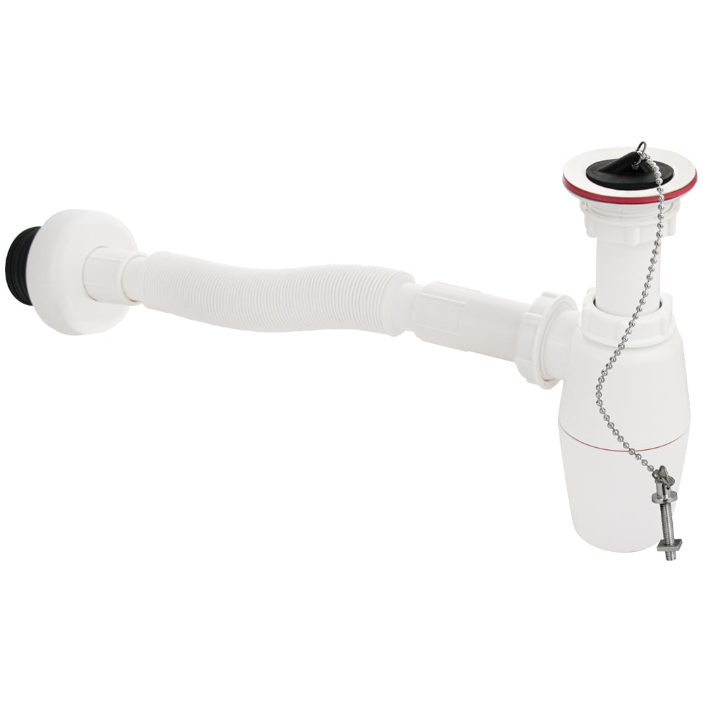 Изображение товара Сифон Санакс ABS 1 1/4 х 32 мм с решеткой нержавея и регулируемой высотой