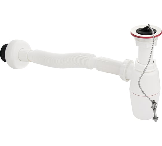 Изображение товара Сифон для раковины Санакс 1 1/4 х 32, с решеткой из нержавеющей стали, из АБС пластика 4006