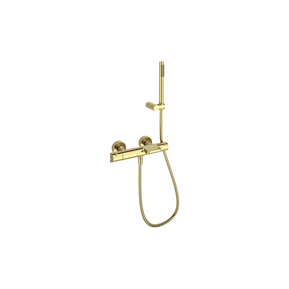 Изображение товара Смеситель термостатический для ванны (каскад) с душевым комплектом Ramon Soler ODISEA золото 393901DOC