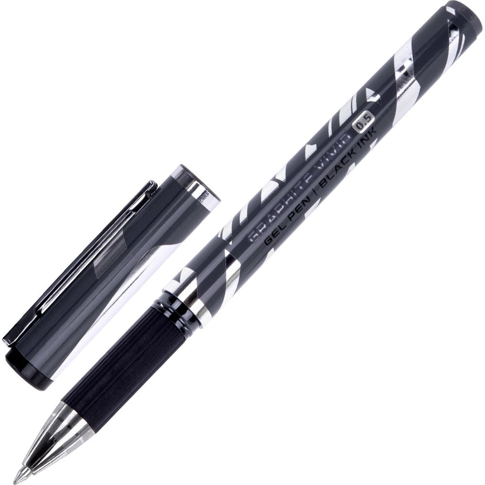 Изображение товара Гелевая ручка BRAUBERG GRAPHITE VIVID 0.5мм, комплект 12 шт.