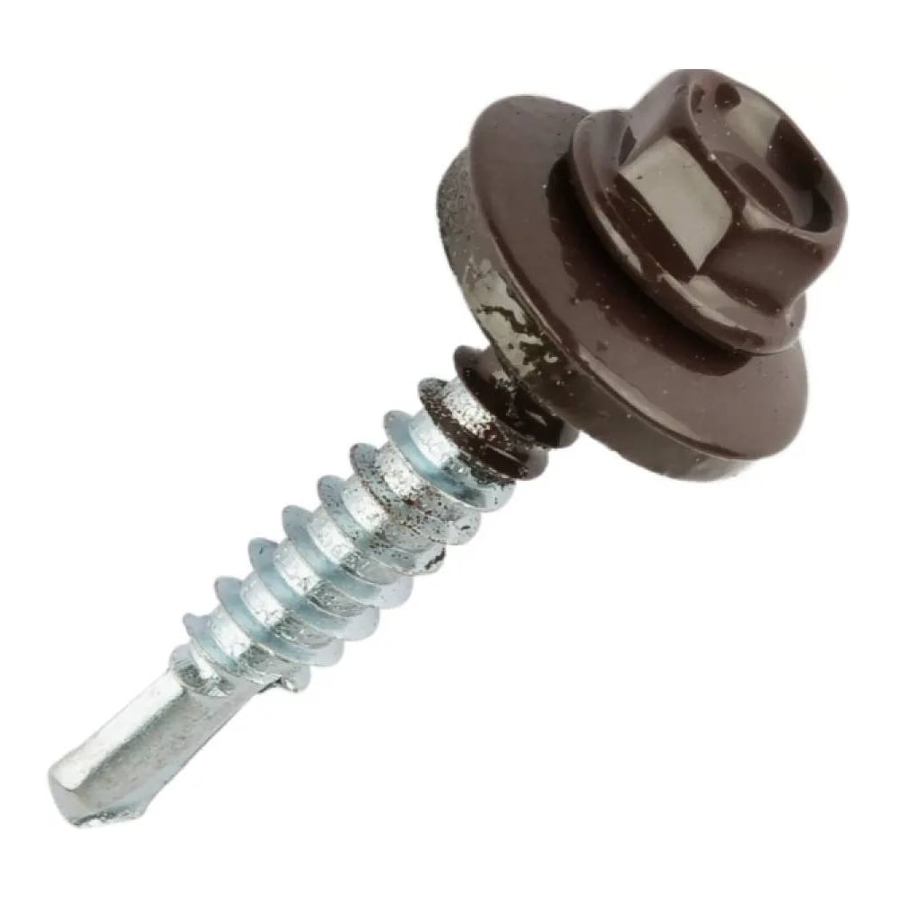 Изображение товара Саморез кровельный ARNO INDUSTRIES AB530480358FQ07 с шестигранной головкой 4.8х35 мм, цвет RAL 8017