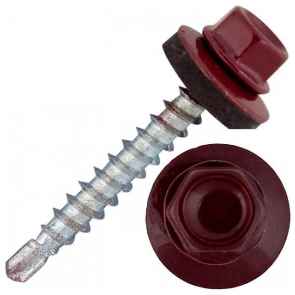 Изображение товара Саморез ARNO INDUSTRIES 4,8х50/51 для кровельных материалов, RAL3005