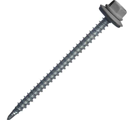 Изображение товара Кровельный саморез МЕТАЛЛСЕРВИС 4.8x70, RAL 7024, 100 шт. 1220580