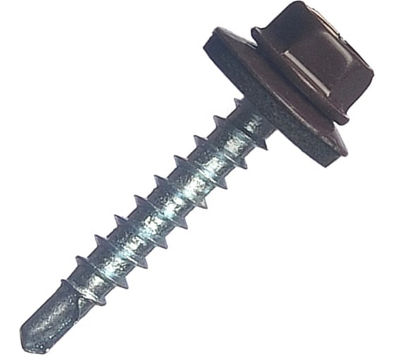 Изображение товара Кровельный саморез МЕТАЛЛСЕРВИС 4.8x29, RAL 8017, 200 шт. 1220552