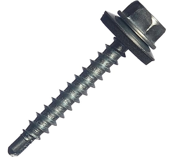 Изображение товара Кровельный саморез МЕТАЛЛСЕРВИС 4.8x35, цинк, 200 шт. 1220572