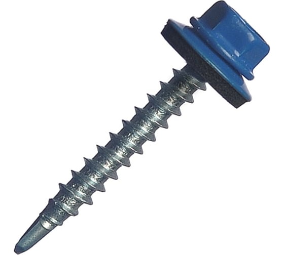 Изображение товара Кровельный саморез МЕТАЛЛСЕРВИС 4.8x35, RAL 5005, 200 шт. 1220567