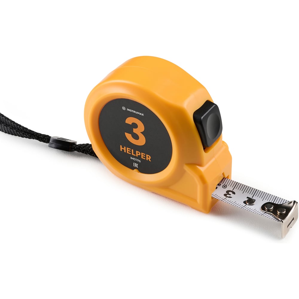 Изображение товара Рулетка INSTRUMAX HELPER 3 с автостопом (10 шт.) (3м; лента:16мм; нейлоновое покрытие; класс 2) IM0196_К10