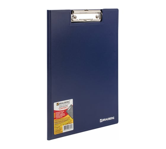 Изображение товара Папка-планшет BRAUBERG Contract А4 315 х230 мм, с прижимом и крышкой, сверхпрочная, 1,5 мм 223488