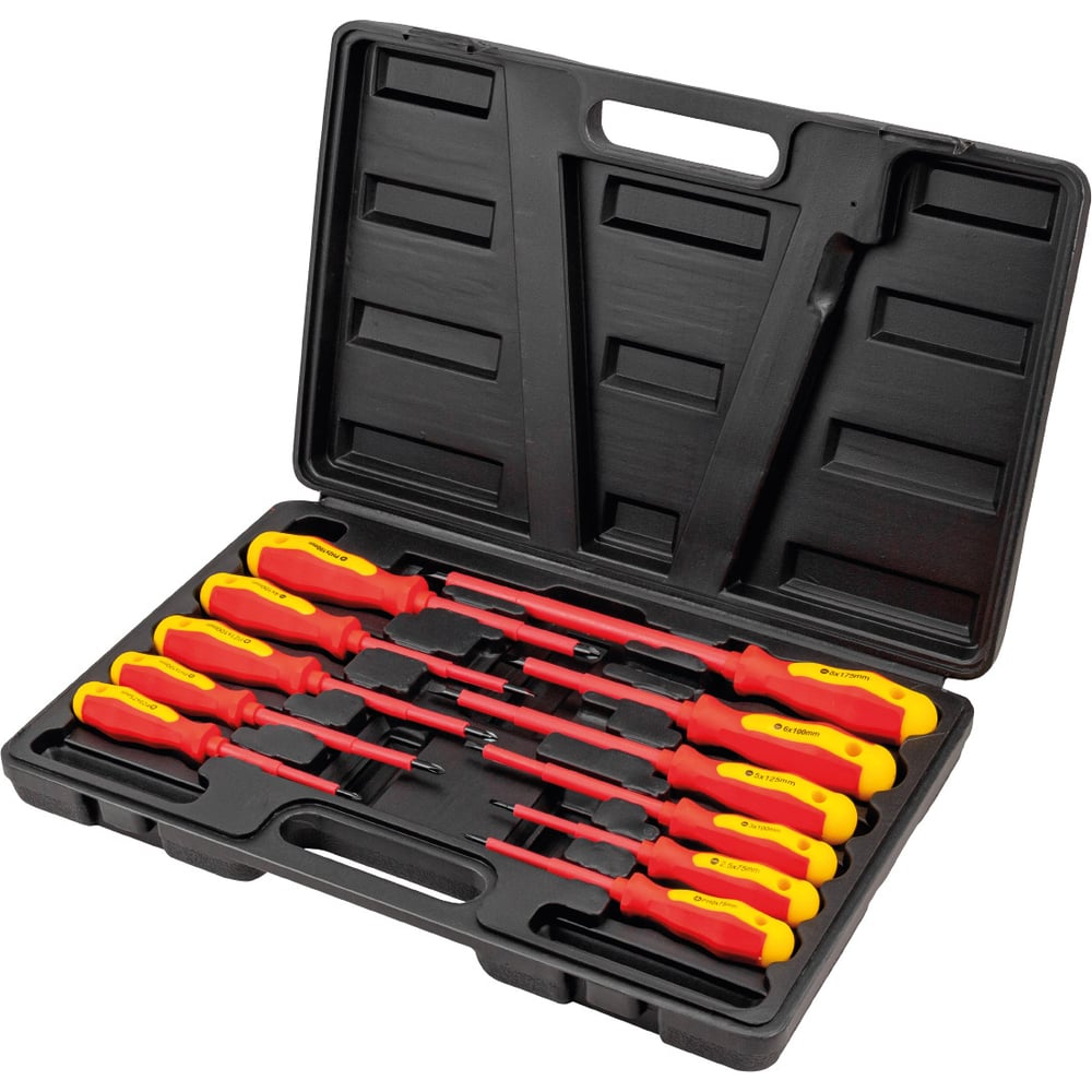 Изображение товара Набор отверток JCB JCB-20712(66850) Диэлектрические SL/PH/PZ 11 шт