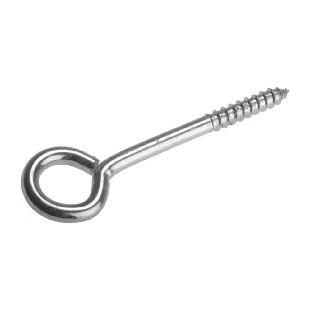 Изображение товара Шуруп крючок О-образный ARNO INDUSTRIES 10х100 5шт. для подвеса и крепления сталь оцинкованный ABR510010030898
